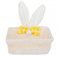 Великодній кошик "Білі вушка", 19 см (9109-029)