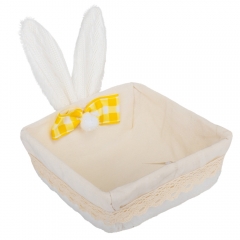 Великодній кошик "Білі вушка", 19 см (9109-029)