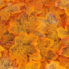 Штучне кленове листя "Золота осінь", помаранчеве, 250 г (9230-002)