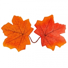 Штучне кленове листя "Золота осінь", помаранчеве, 250 г (9230-003)