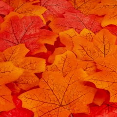 Штучне кленове листя "Золота осінь", помаранчеве, 250 г (9230-003)