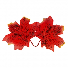 Штучне кленове листя "Золота осінь", червоне, 250 г (9230-005)