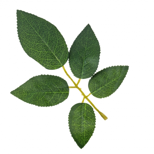 Штучне листя троянди, зелене, 250 г (9230-008)