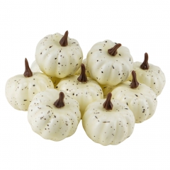 Декоративний гарбузик "Осінній затишок", білий, 5,5 см (9233-004)