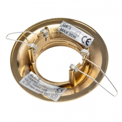 Світильник точковий декоративний "Бароко", золотий, 10 см (FP003)