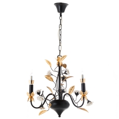 Люстра классическая подвесная с листочками на 3 ламп (CN008/3) (CN008/3)