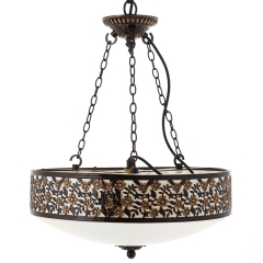 Люстра подвесная с металлическим абажуром (FN012/4) (FN012/4)