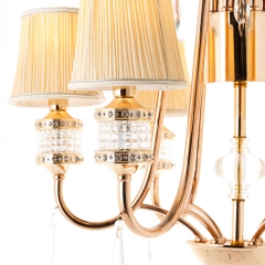 Люстра со светлыми абажурами (6 ламп) (KC004/6) (KC004/6)