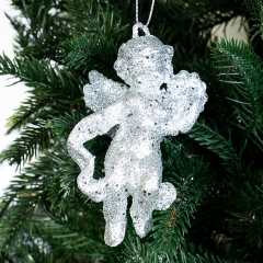 Ёлочная игрушка "Ангел блестящий" (018NZ)