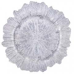 Тарілка "Світанок", срібна, 34 см (9158-004)