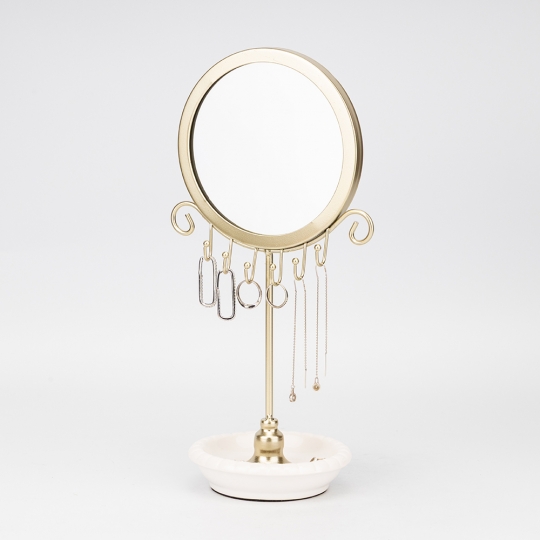 Настольная подставка для украшений с зеркалом Настольная подставка для украшений с зеркалом