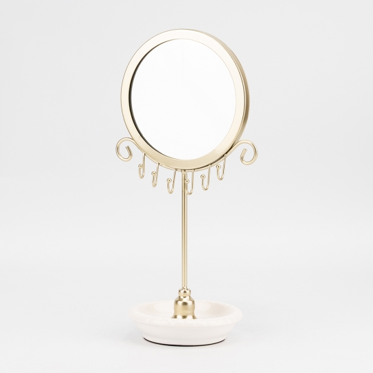 Настольная подставка для украшений с зеркалом Настольная подставка для украшений с зеркалом