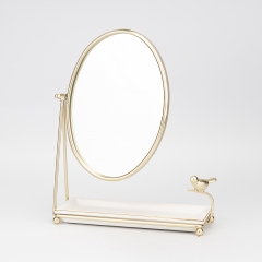 Настольная подставка для украшений с зеркалом "Золотая птичка", 30 см (2027-008)