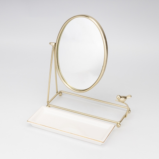 Настольная подставка для украшений с зеркалом Настольная подставка для украшений с зеркалом