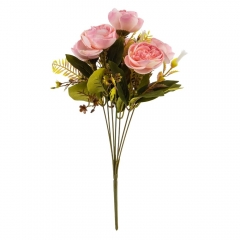 Декоративные цветы "Пионовидные розы", розовые (8722-034)