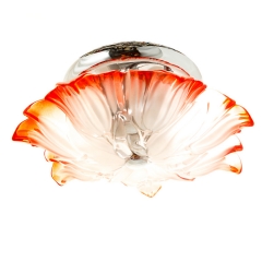 Люстра припотолочная красно-белая на 2 лампы (SN004R) (SN004R)