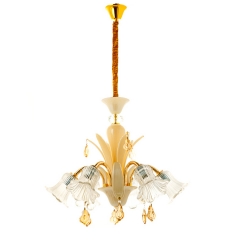 Люстра классическая цвета шампанского (6 ламп) (MJ004/6/champagne) (MJ004/6/champagne)