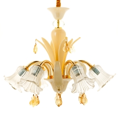 Люстра классическая цвета шампанского (6 ламп) (MJ004/6/champagne) (MJ004/6/champagne)