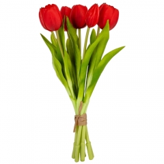 Букет тюльпанов "Весеннее наслаждение", красный, 30 см (9129-002)
