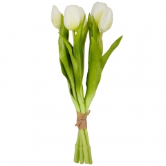 Букет тюльпанов "Весеннее наслаждение", белый, 30 см (9129-010)