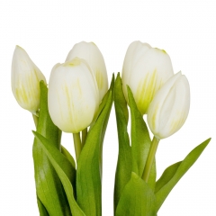 Букет тюльпанов "Весеннее наслаждение", белый, 30 см (9129-010)