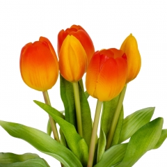 Букет тюльпанов "Весеннее наслаждение", оранжевый, 30 см (9129-011)