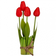 Букет тюльпанов "Рапсодия", красный, 25,5 см (9129-012)