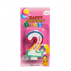 Свічка для торта "2" (8133-017/2)