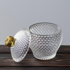 УЦІНКА Ємність для зберігання "Шахіра", 14 см (Дефекат заливки скла,нерівні края,чорна пляма) (00BR-9157-057)