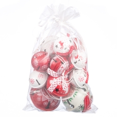 Комплект ялинкових прикрас "Новорічні бубонці", 14 шт. (038NY)