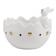 Ємність для зберігання "Великодній хвостик", біла, 11,5 см (5005-004)