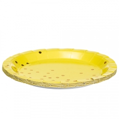 Набір тарілок "Горошинки" 18 см. 10шт. *4 кольори (8513-002)