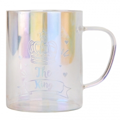 УЦІНКА Кружка "Король", перламутрова , 400 мл (Дефект скла,дефект заливки фарби,потьоки,подряпина) (00BR-9106-011)