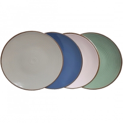 УЦІНКА Кольорова тарілка *Рандомний вибір дизайну (Дефект фарбування та заливки,дирочки,бульбашки,місцями недофарбована) (00BR-005ALP)