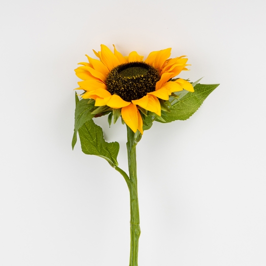 Штучний соняшник, світло-помаранчевий, 66 см (2026-028/orange)