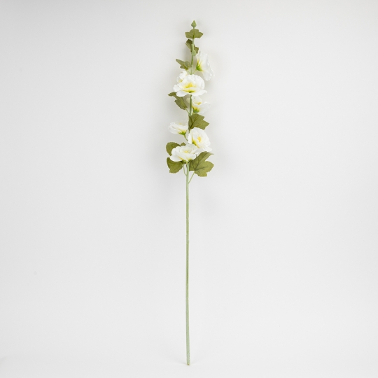 Штучна гілка “Мальва”, біла, 85 см (2026-029/white)