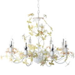 Люстра винтажная на 8 свечей с желтыми цветами (SA018/8) (SA018/8)