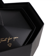 Набір із трьох коробок "Любляче серце", чорний (8929-020)