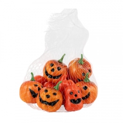 Набір декоративних гарбузиків "Атмосфера Хелловіну", 12 шт, 7 см (9223-043)
