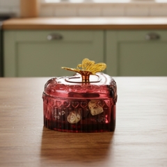 Ємність для зберігання "Романтична душа", бургунді, 8,5 см (9157-035)