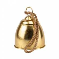 Металевий дзвіночок, золотий, 19,5 см (6033-026)