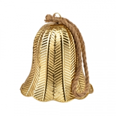 Металевий дзвіночок, золотий, 21 см (6033-027)