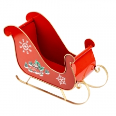 Набір з 2 металевих саней, червоний, 27*42 см (6033-029)