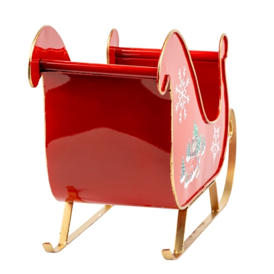 Набір з 2 металевих саней, червоний, 27*42 см (6033-029)