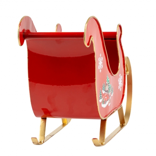 Набір з 2 металевих саней, червоний, 27*42 см (6033-029)