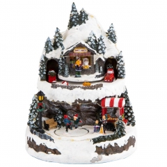 Новогодняя карусель "Зимний курорт" (9001-004)