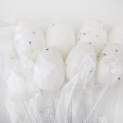 Пасхальные яйца на палочках "Блестки", 9 шт (9109-060)