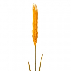 Штучна гілка пшениці, 1 колосок, помаранчева, 70 см (9225-008)
