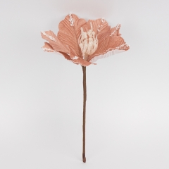 Декоративна квітка "Пуансетія", рожева, 25 см (9258-024)