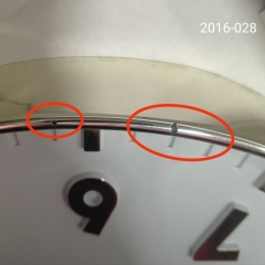 Часы "Аврора вайт", бело-золотые, 30 см (00BR-2016-028)